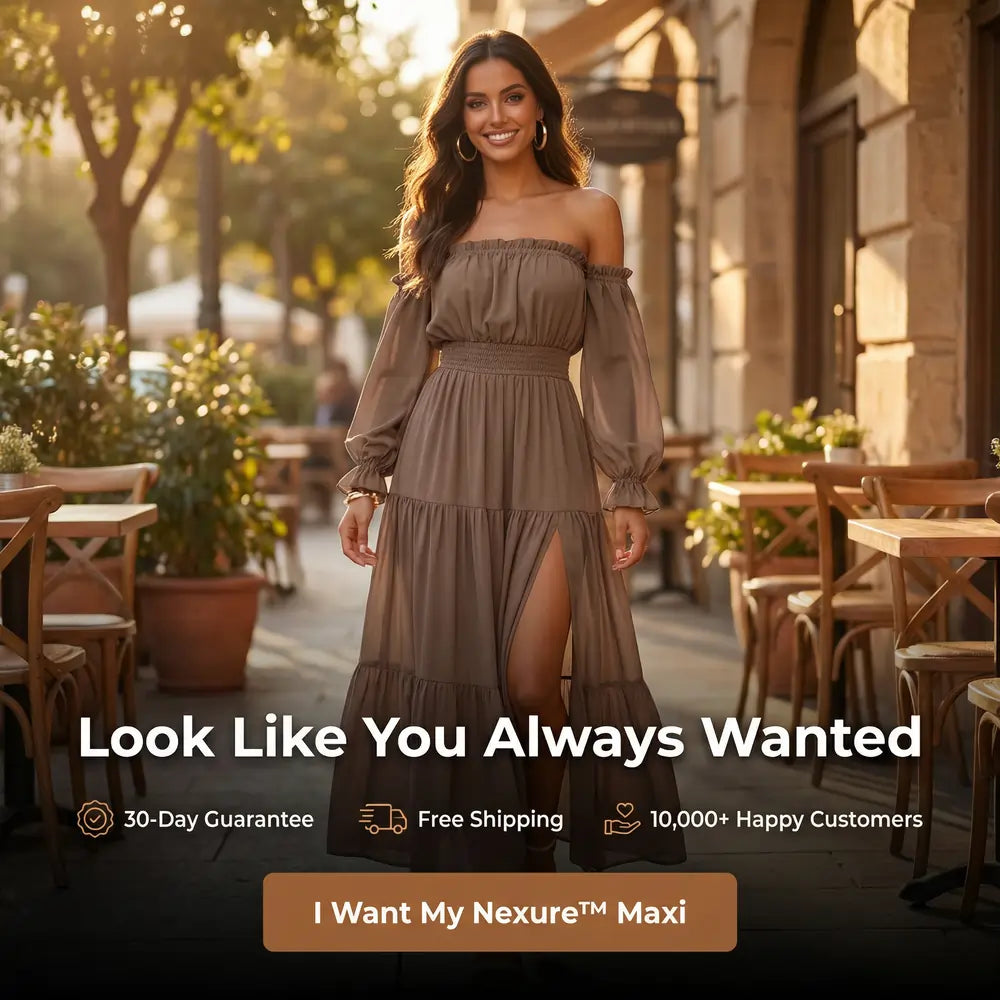 Nexure™ Off Shoulder Spring Maxi Dress