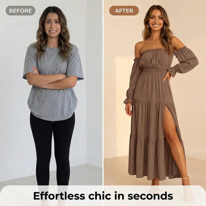 Nexure™ Off Shoulder Spring Maxi Dress