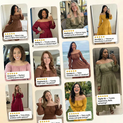 Nexure™ Off Shoulder Spring Maxi Dress