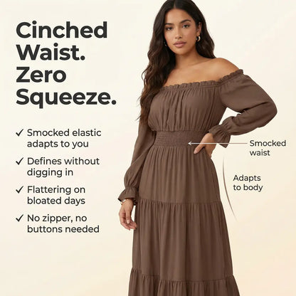 Nexure™ Off Shoulder Spring Maxi Dress